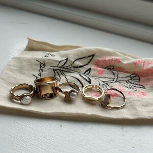 Free People Ring Set (5)
